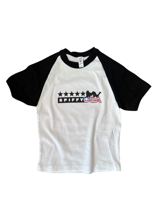 spiffyUSA WMNS cropped baby tee